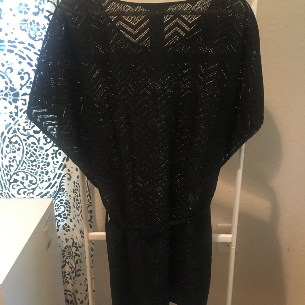 2 for $25 Sale: Sheer Black Chevron Beach Coverup - Picture 3 of 3